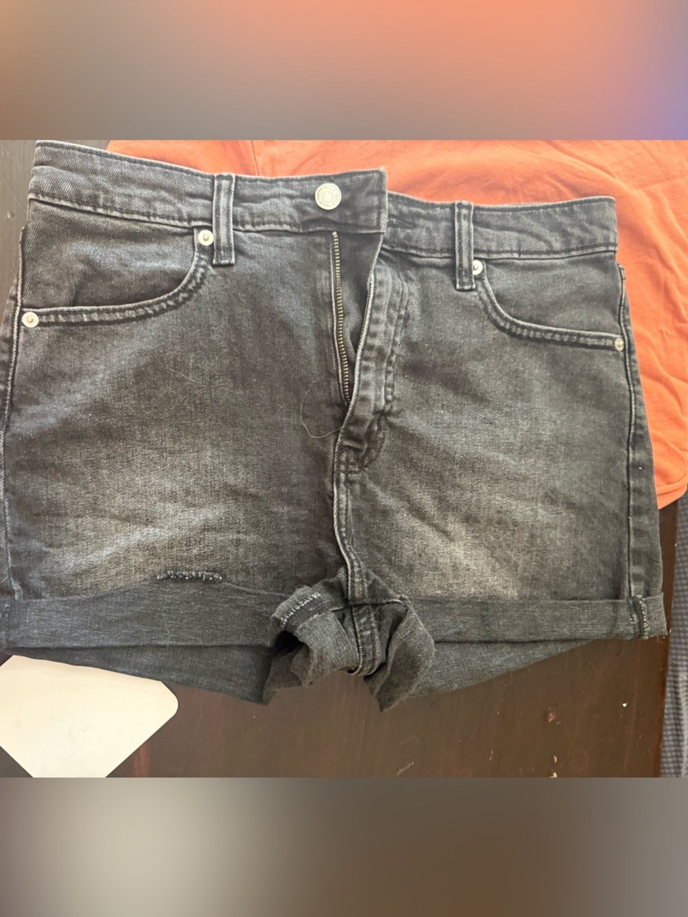 wild fable Black High-Rise Denim Shorts